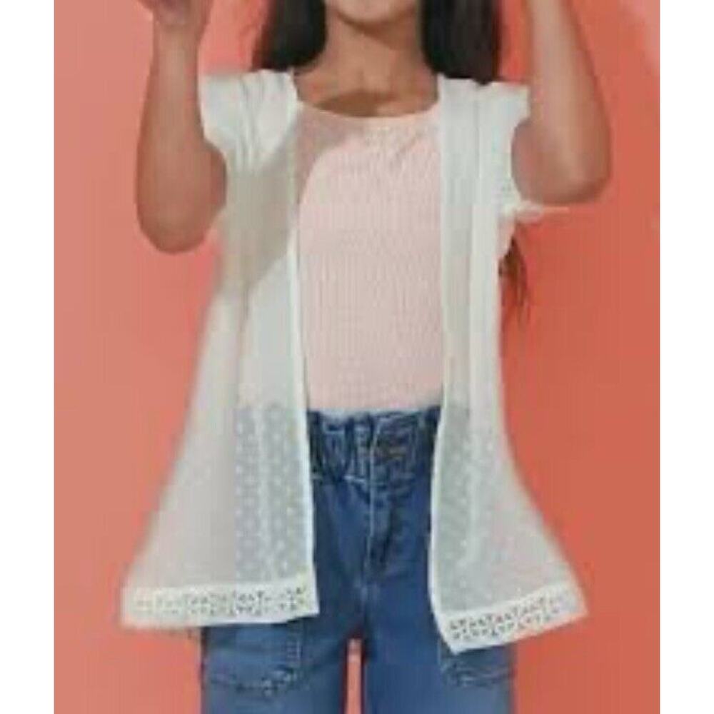 Evsie | Maurice’s Tween Girls Kimono Sheer White New With Tags Size Medium